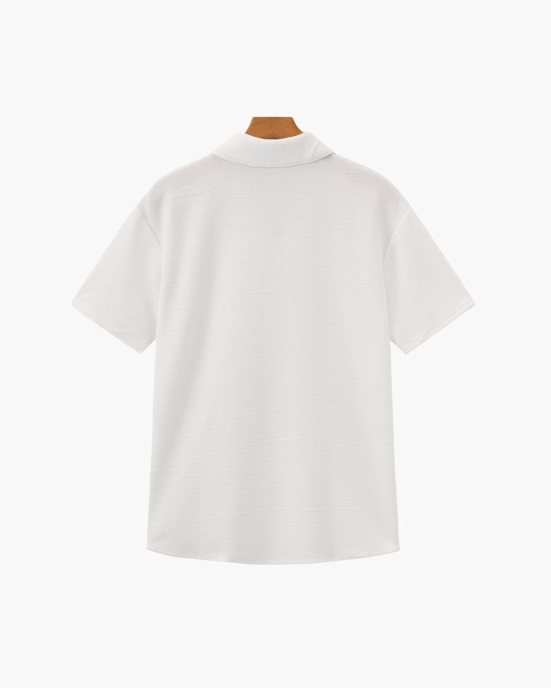 Conjunto de Polo de Algodón con Pantalones