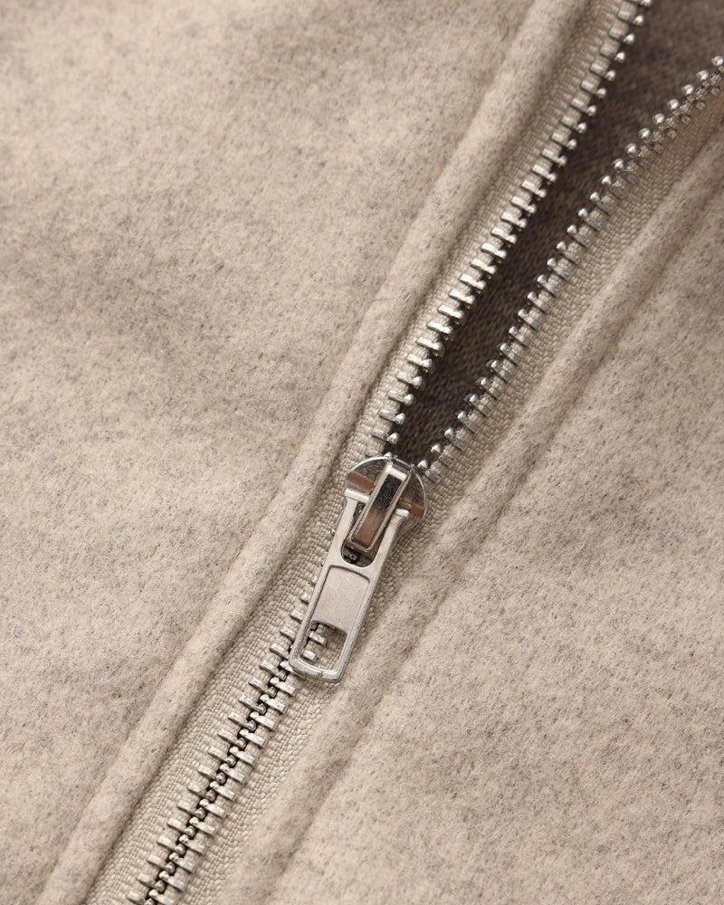 Abrigo de lana Marlowe con cremallera