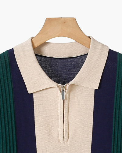 Polo Cremoso Tivoli de Media Cremallera