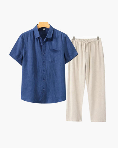 Conjunto de Lino Old Money (Corta Manga)