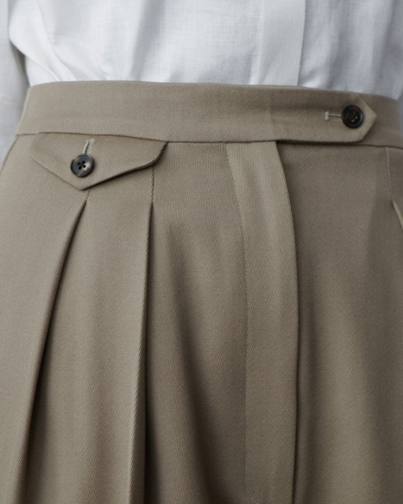 Amplios Pantalones de Lana