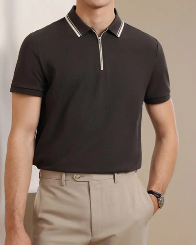 Camisa Polo Ridgeway con Cierre de Cremallera